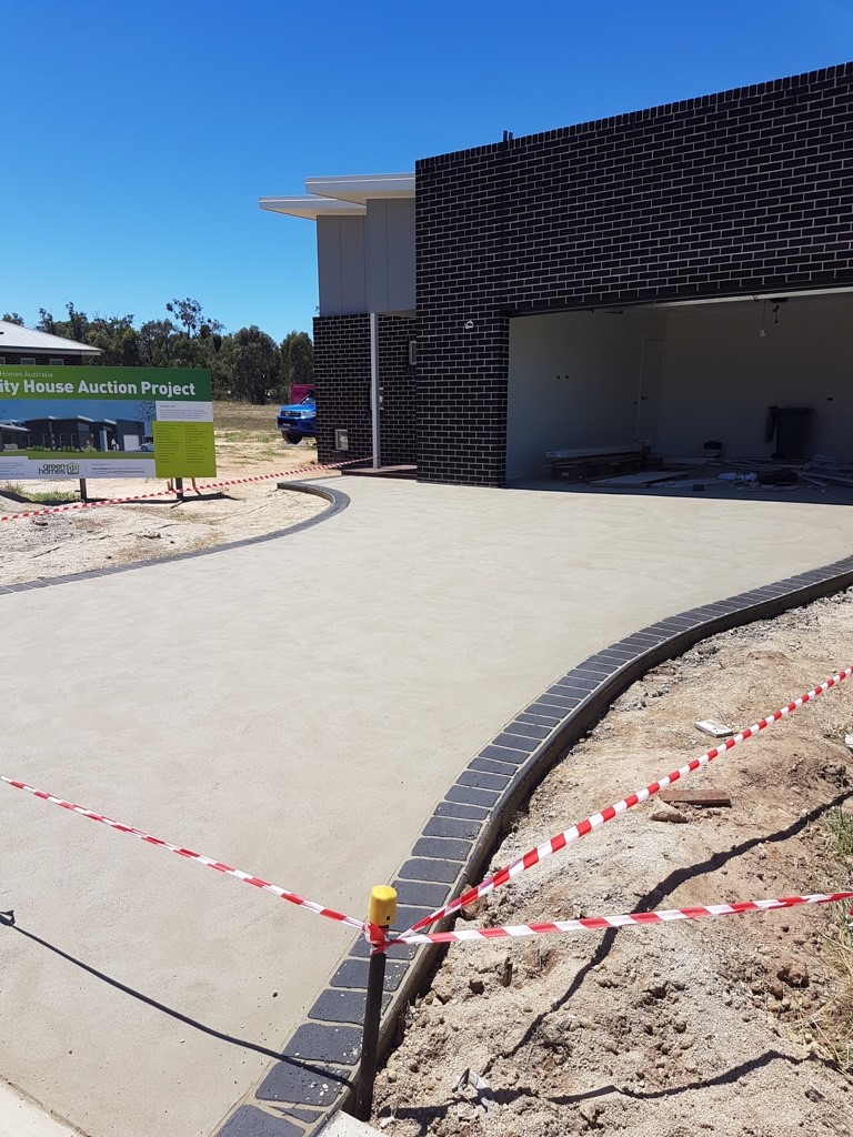 Concrete driveway project